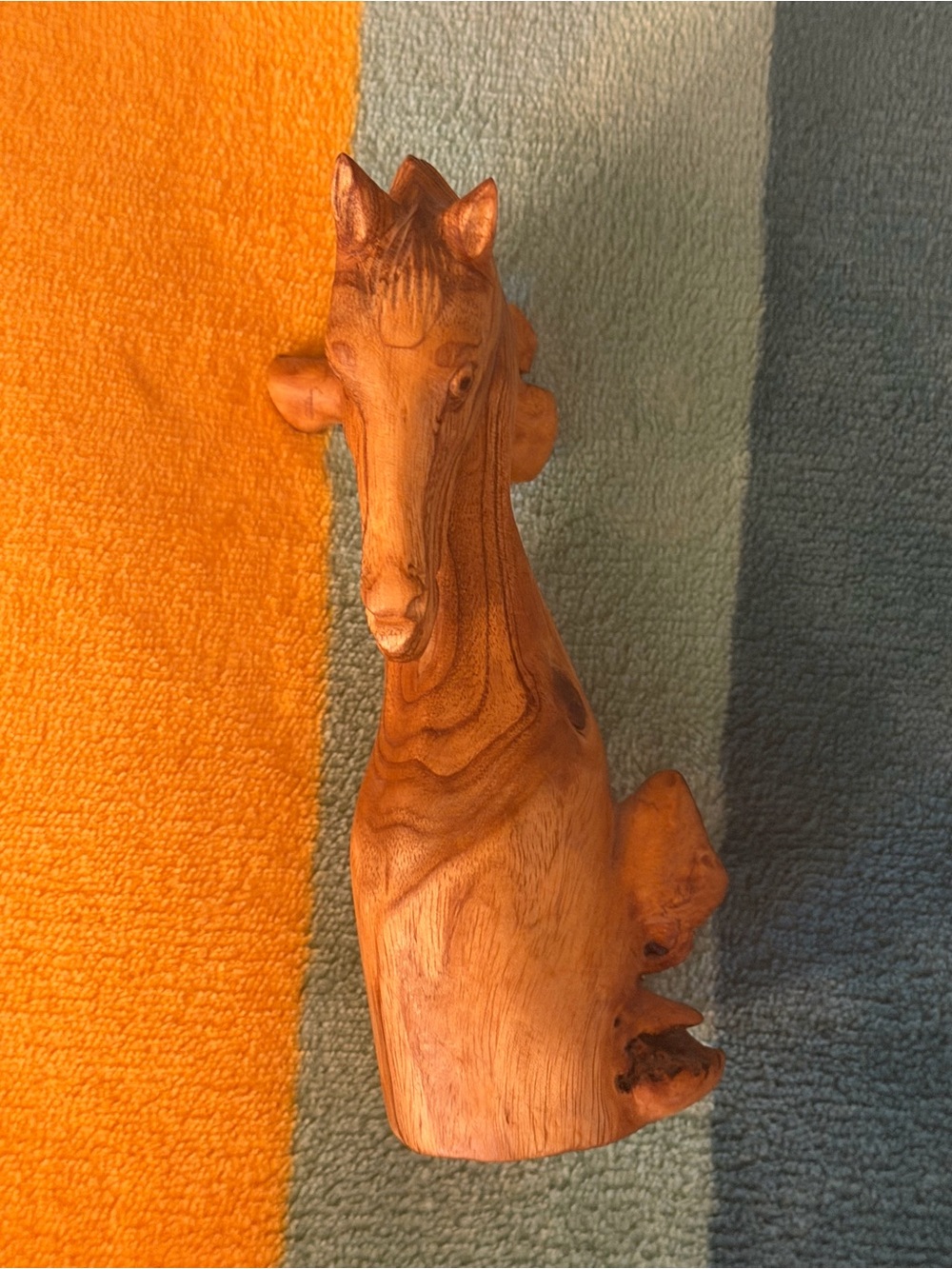 Beautiful Hand-Carved Horse Bust From Wood Burl - Picture 7 of 11